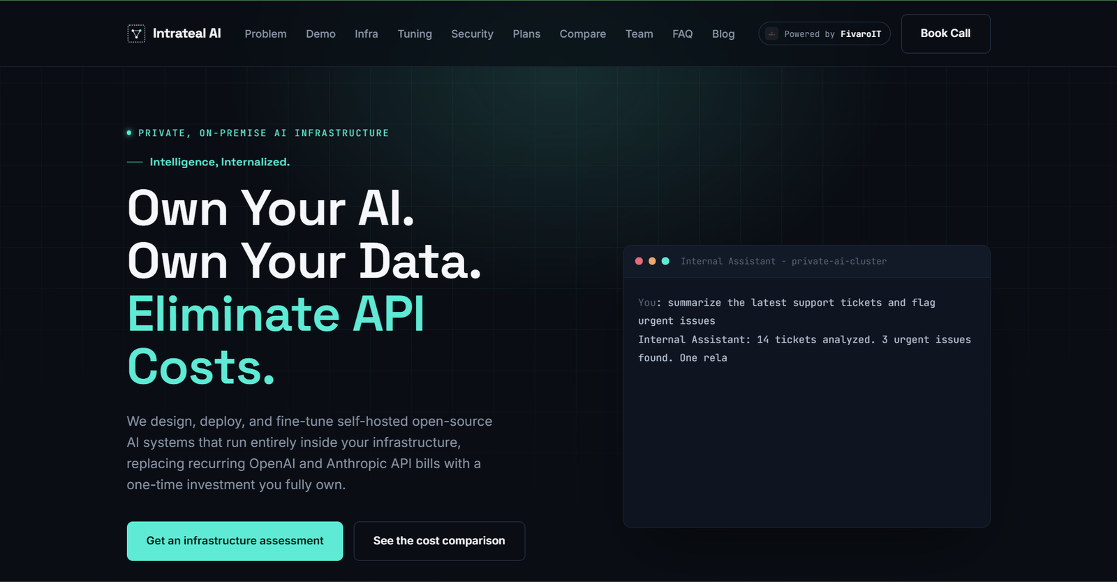 Intrateal AI private infrastructure platform